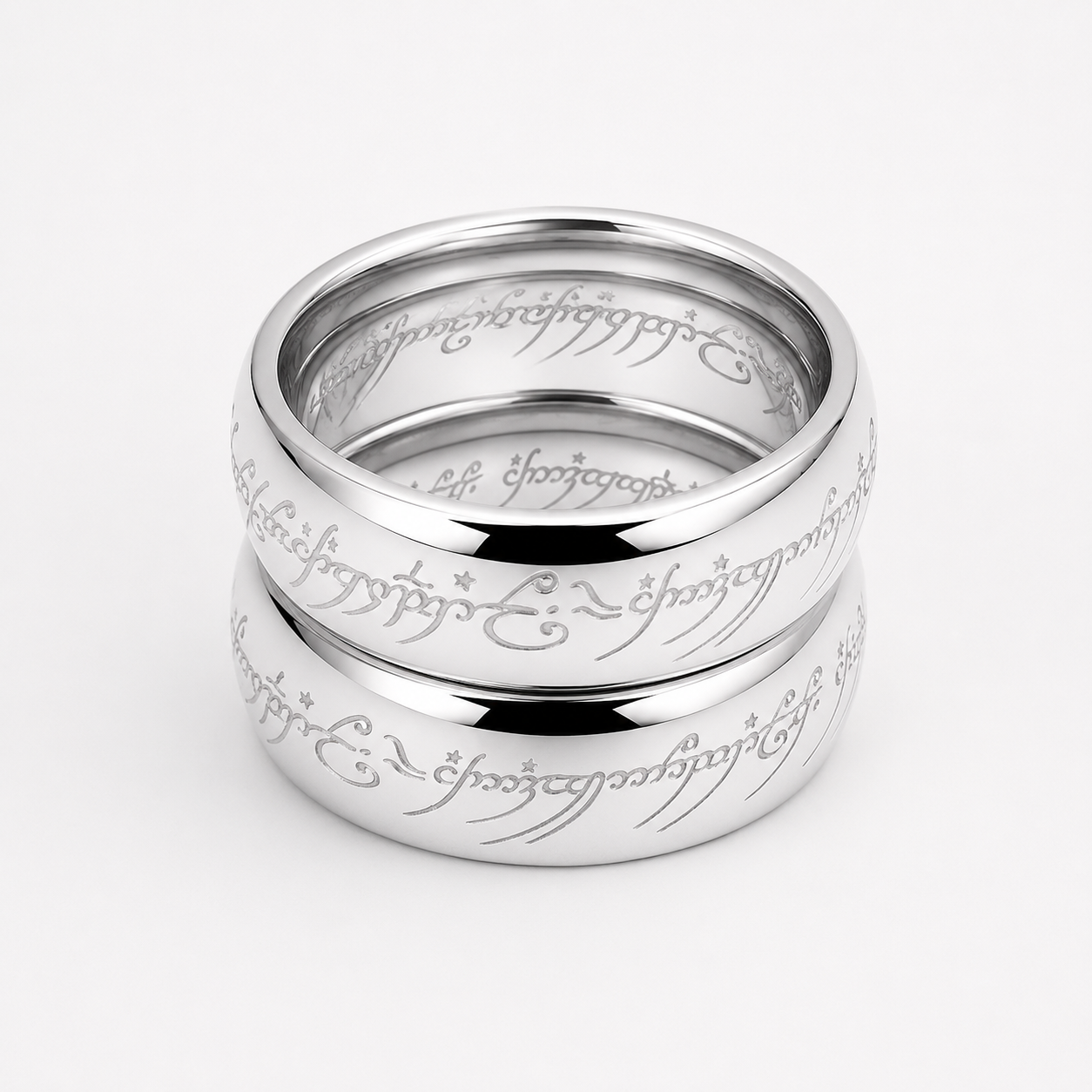 Lord of the Rings Wedding Band Pair