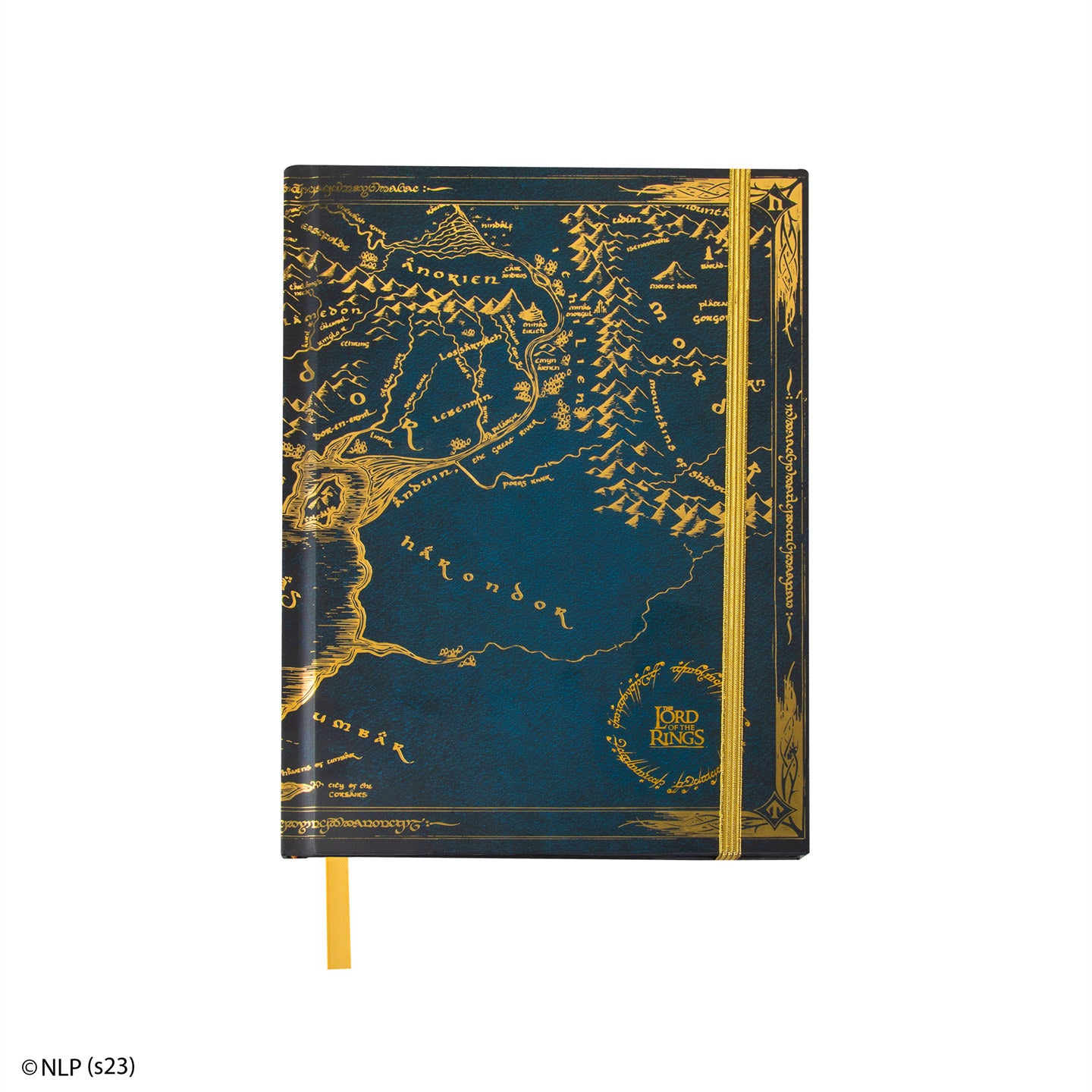 Hardcover zápisník Pán prstenů se skládací mapou