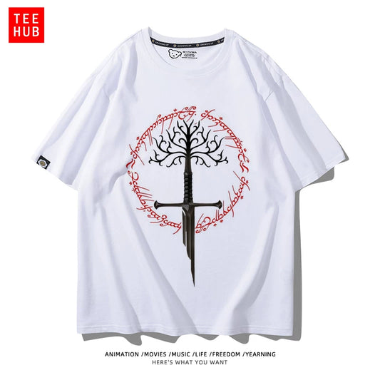 Lord of the Rings Cotton T-Shirt - White 5