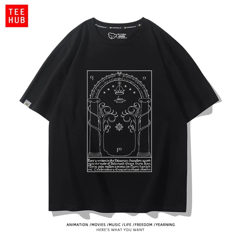 Lord of the Rings Cotton T-Shirt - Black 11