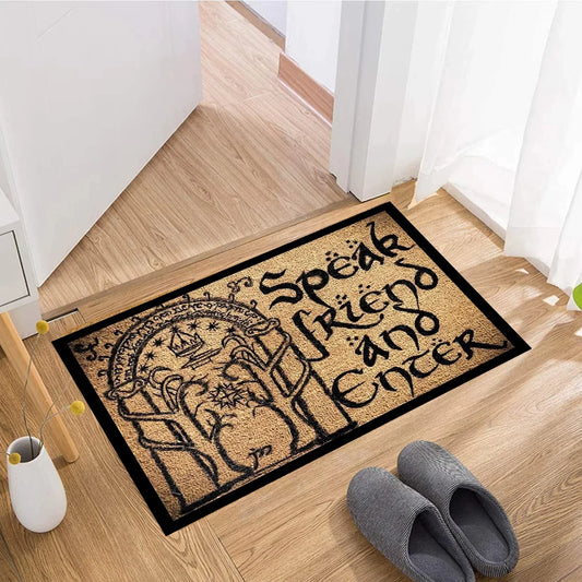 Middle Earth Lord of the Rings doormat rug