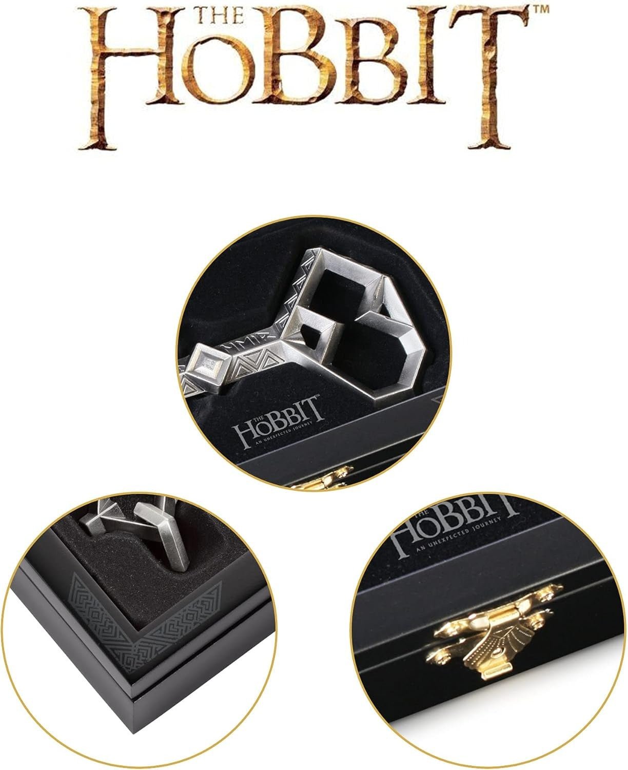 Réplique de la clé d'Erebor de Thorin avec boîte de présentation