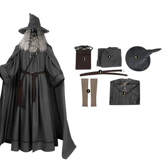 Gandalf the Grey complete costume set - product view 2