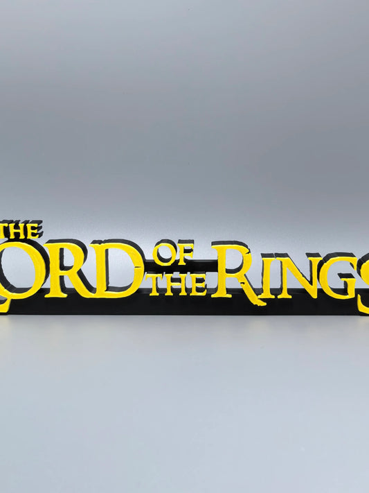 Lord of the Rings Logo Standee TV Series Movie Ring Merchandise 3D Printed Creative Model High Aesthetic Decorative Ornament