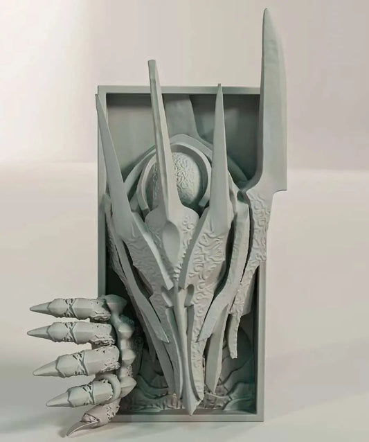 Sauron Book Nook Lord of the Rings bookend ornament close up