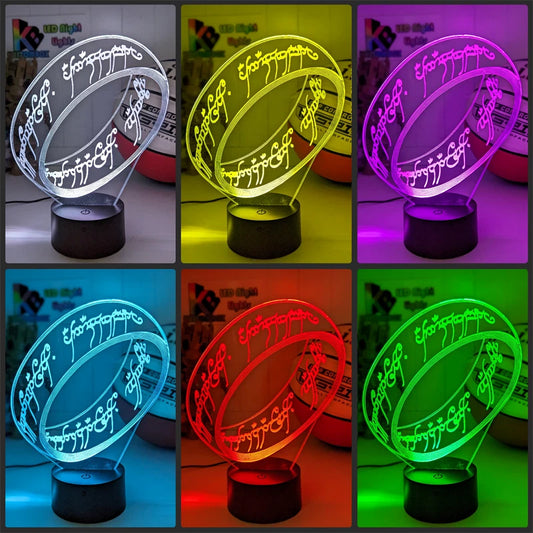 The One Ring 3D LED Night Light - Lord of the Rings - product image 02