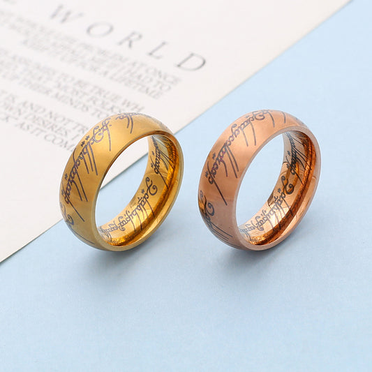 The One Ring Titanium Steel Edition - The Lord of the Rings