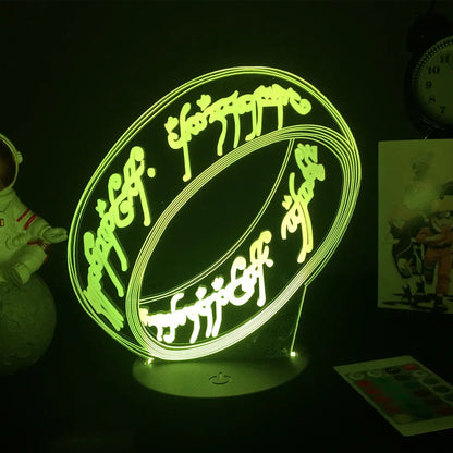 The One Ring 3D LED Night Light - Lord of the Rings - product image 05