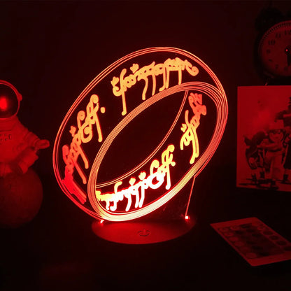 The One Ring 3D LED Night Light - Lord of the Rings - product image 01