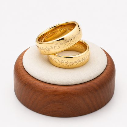 Lord of the Rings Wedding Band Pair