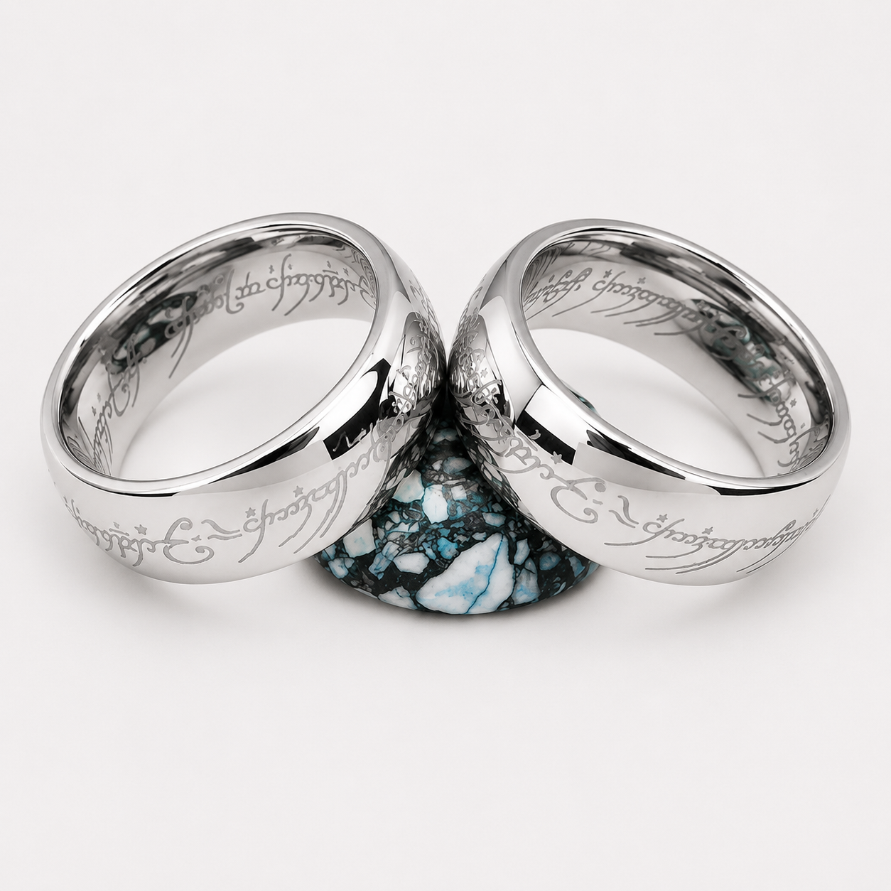 Lord of the Rings Wedding Band Pair