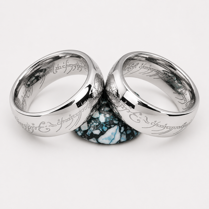 Lord of the Rings Wedding Band Pair