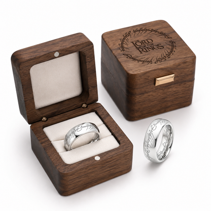Lord of the Rings Wedding Band Pair