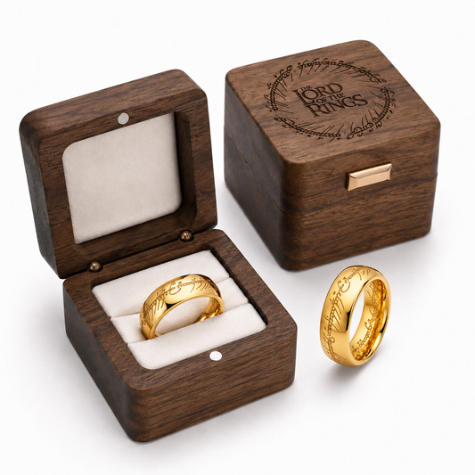 Lord of the Rings Wedding Band Pair