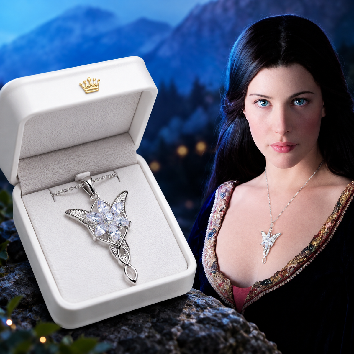Collar Estrella Vespertina de Arwen – El Señor de los Anillos