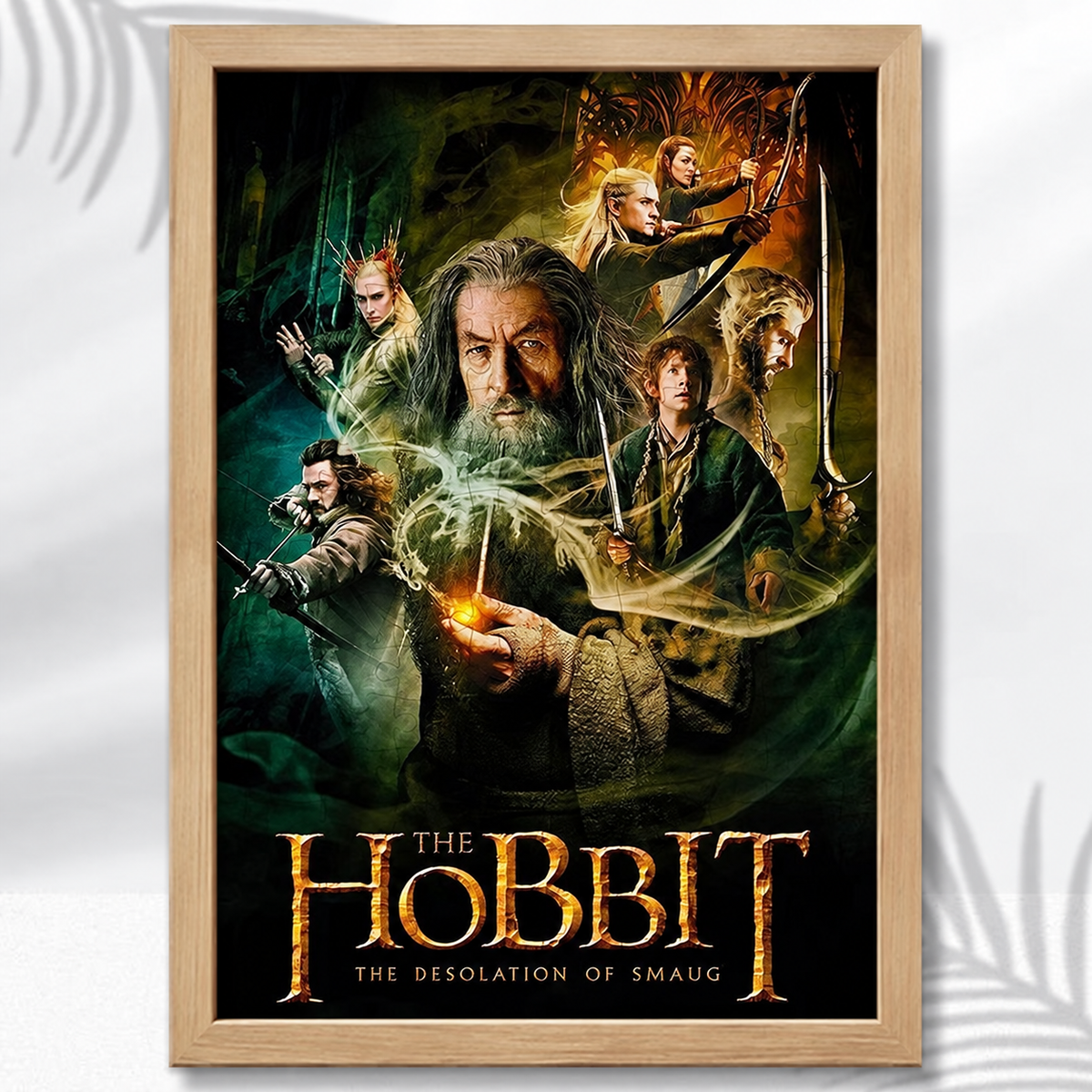 Lord of the Rings Wooden Puzzle - The Hobbit artwork