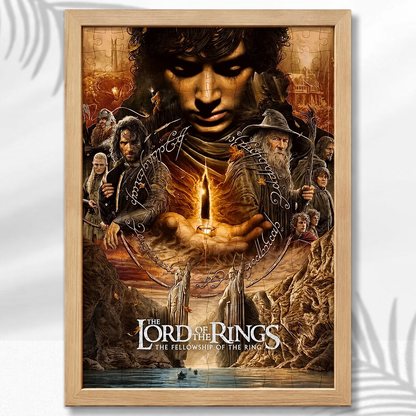 Lord of the Rings Wooden Puzzle - Frodo and the One Ring artwork
