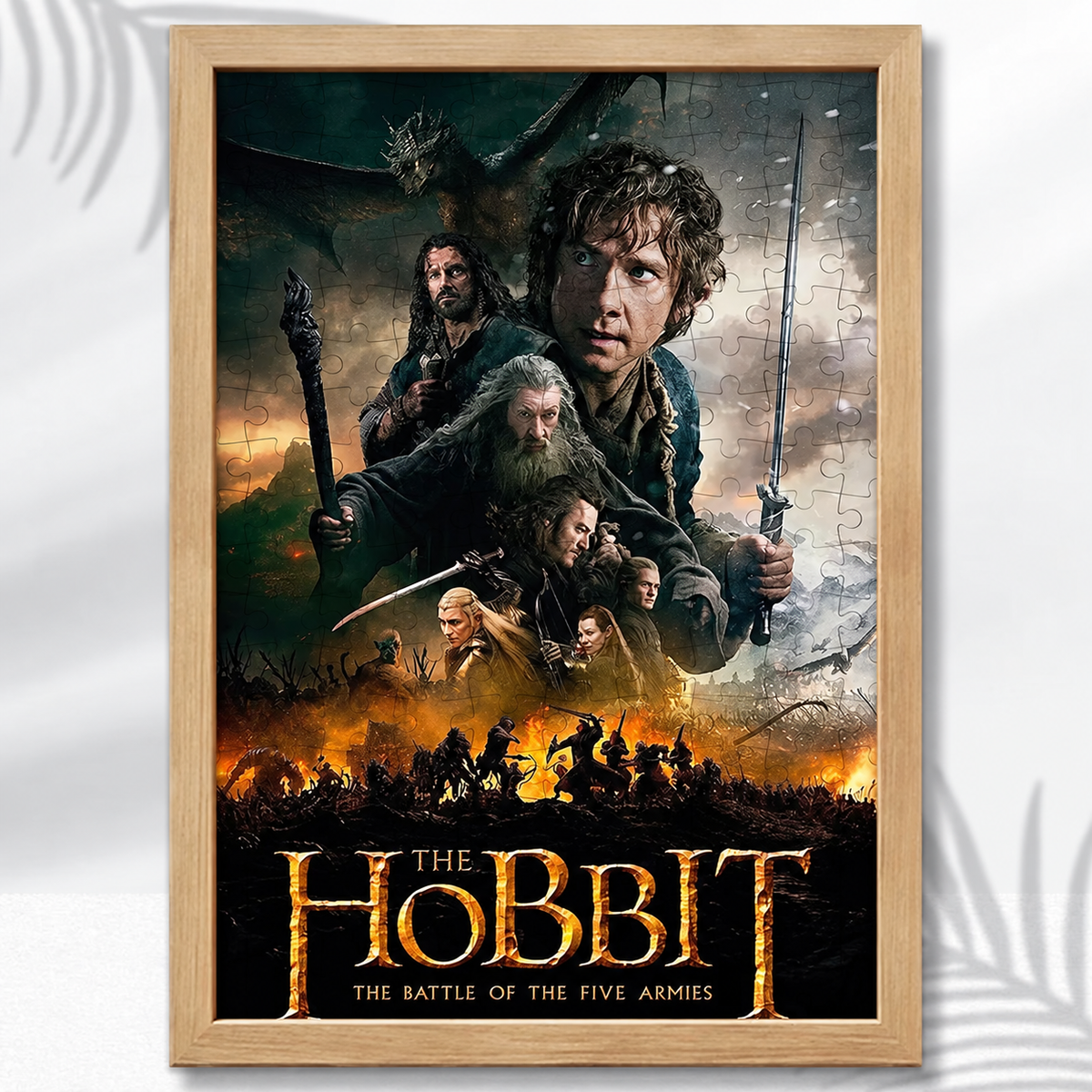Lord of the Rings Wooden Puzzle - The Battle of the Five Armies artwork