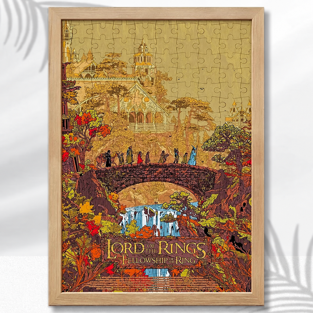 Lord of the Rings Wooden Puzzle - The Fellowship's Journey artwork