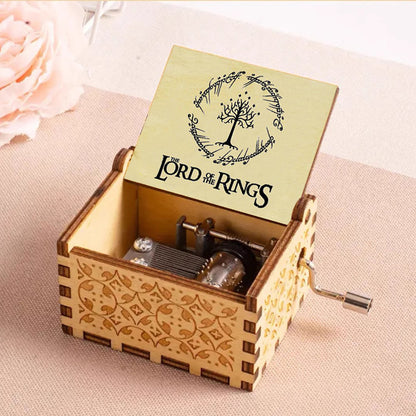 Drewniana pozytywka The Lord of the Rings na korbke