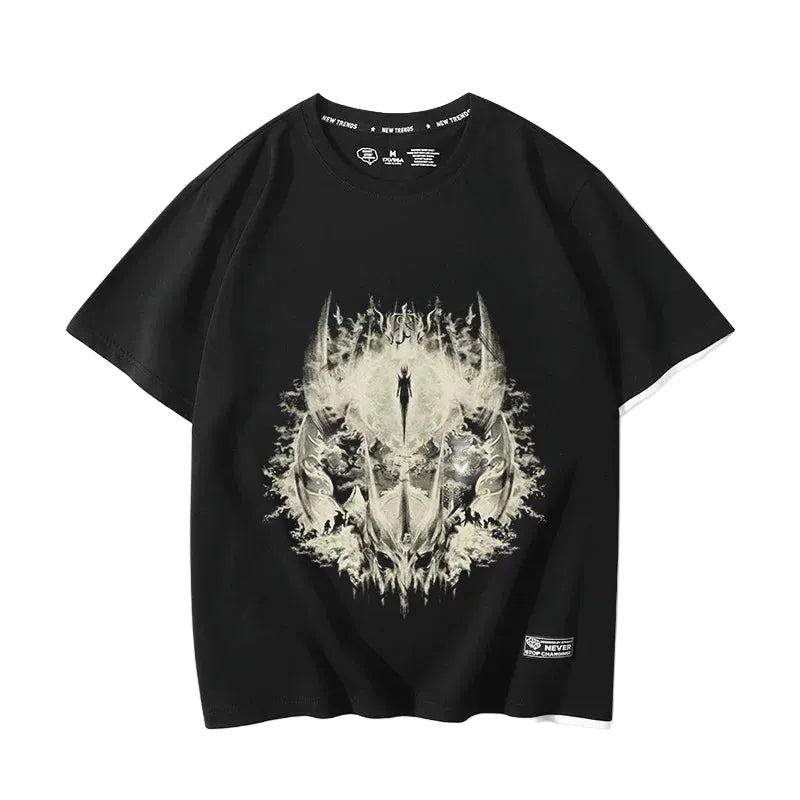 The Lord of the Rings movie The Hobbit Gollum peripheral fake two-piece short-sleeved men's and women's summer T-shirts