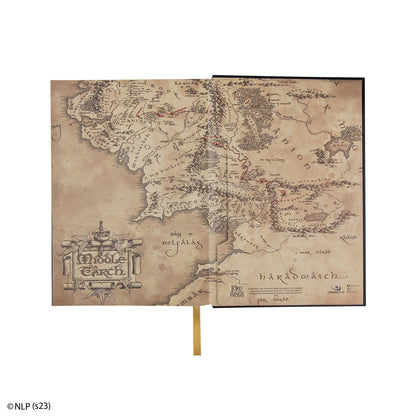 Hardcover zápisník Pán prstenů se skládací mapou