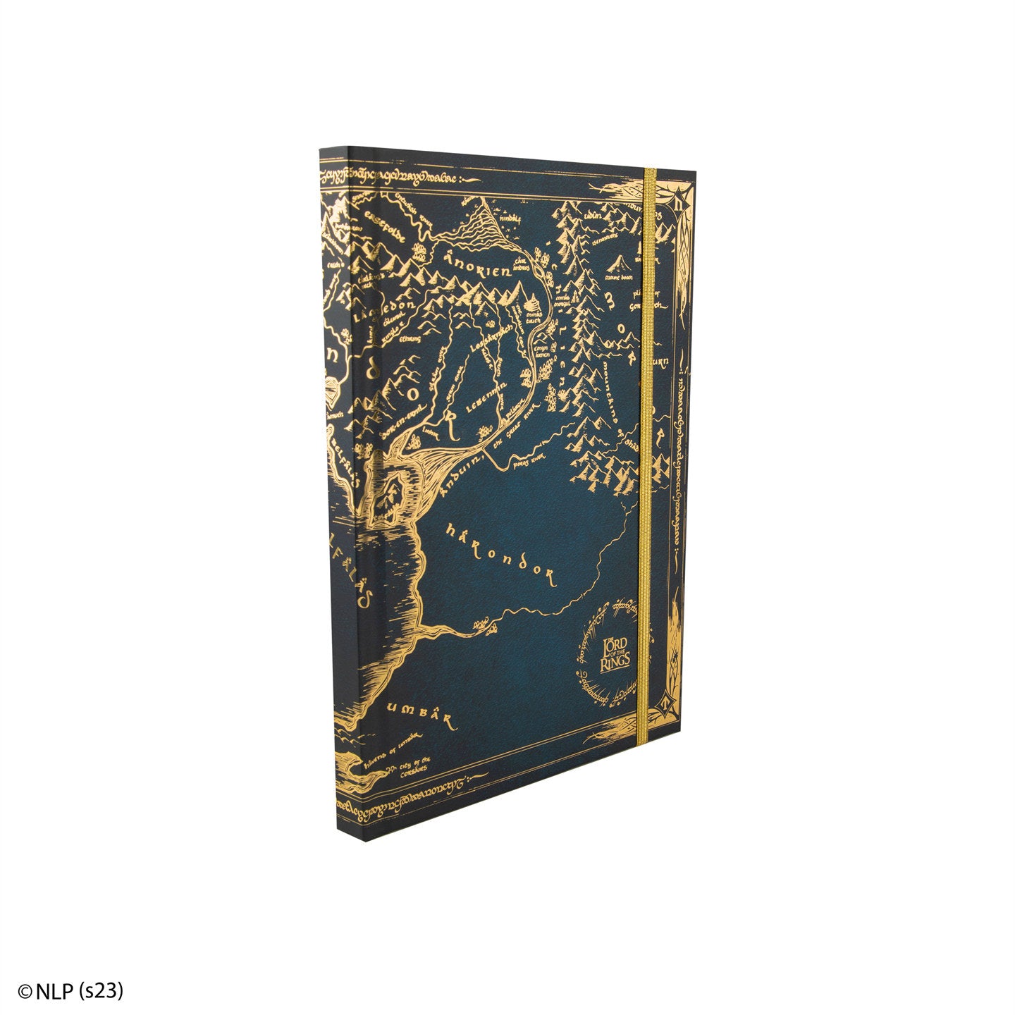 Hardcover zápisník Pán prstenů se skládací mapou