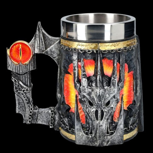 Lord of the Rings stainless steel tankard mug in Ring Claw style