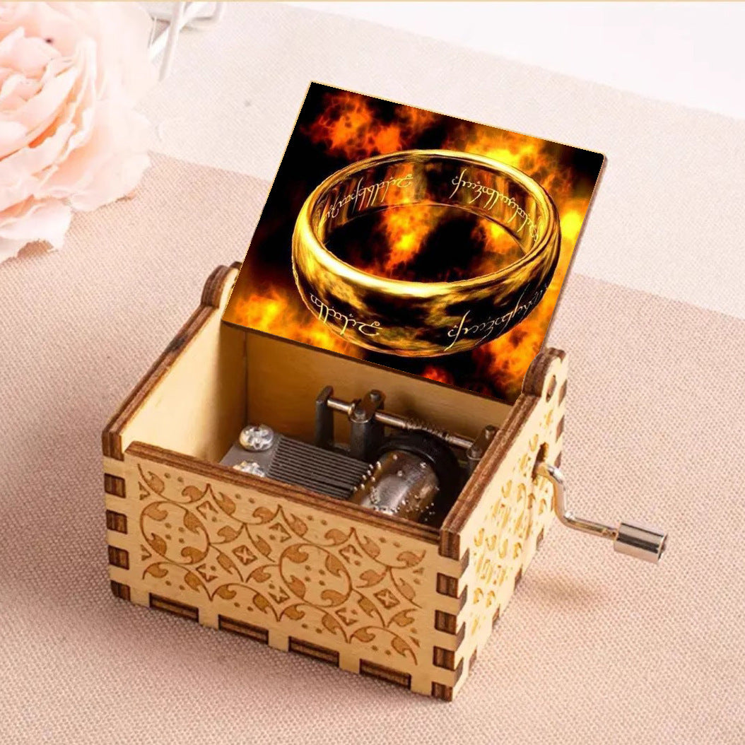 Drewniana pozytywka The Lord of the Rings na korbke