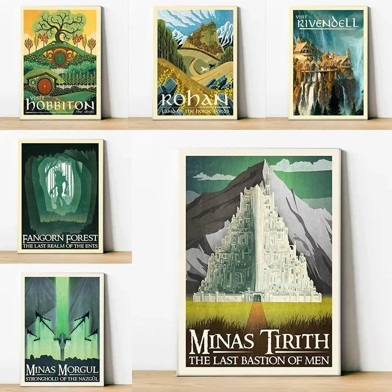 Midgård Rejse Plakat Canvas Print