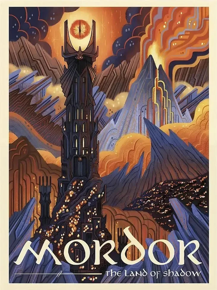 Midgård Rejse Plakat Canvas Print