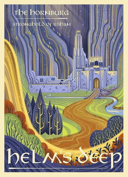 Midgård Rejse Plakat Canvas Print