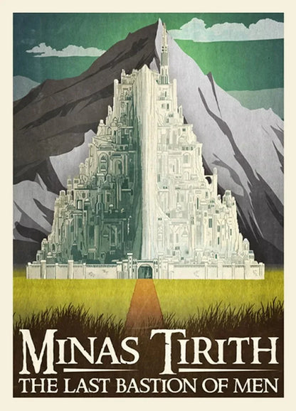 Midgård Rejse Plakat Canvas Print