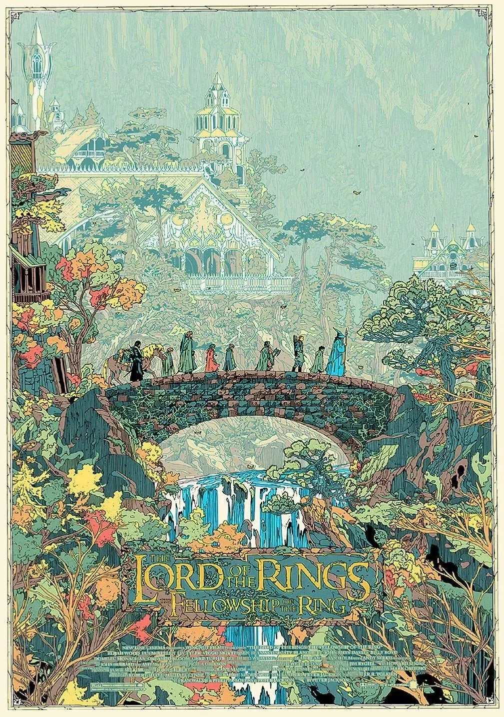 Midgård Rejse Plakat Canvas Print