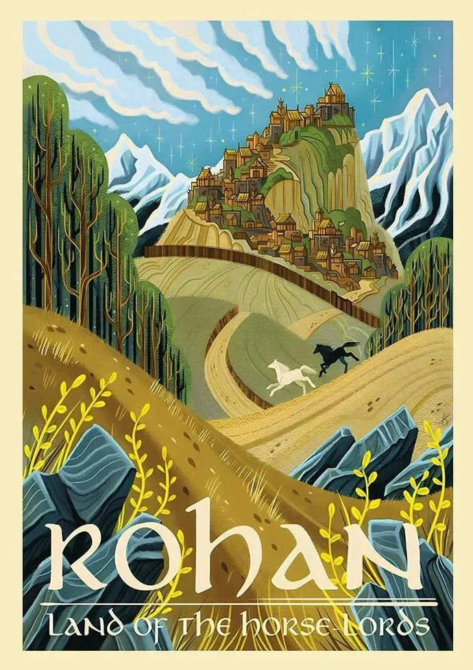 Midgård Rejse Plakat Canvas Print