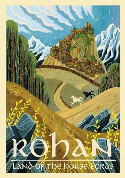 Midgård Rejse Plakat Canvas Print