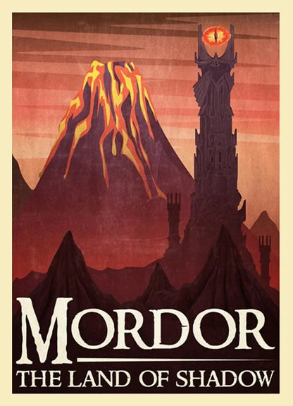 Midgård Rejse Plakat Canvas Print