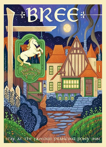 Midgård Rejse Plakat Canvas Print