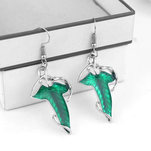 Brincos Élficos de Folhas de Lórien de O Senhor dos Anéis