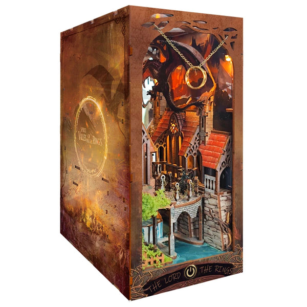 Book Nook O Vale da Terra-Média – Diorama de Madeira O Senhor dos Anéis