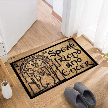 Middle Earth Lord of the Rings doormat rug