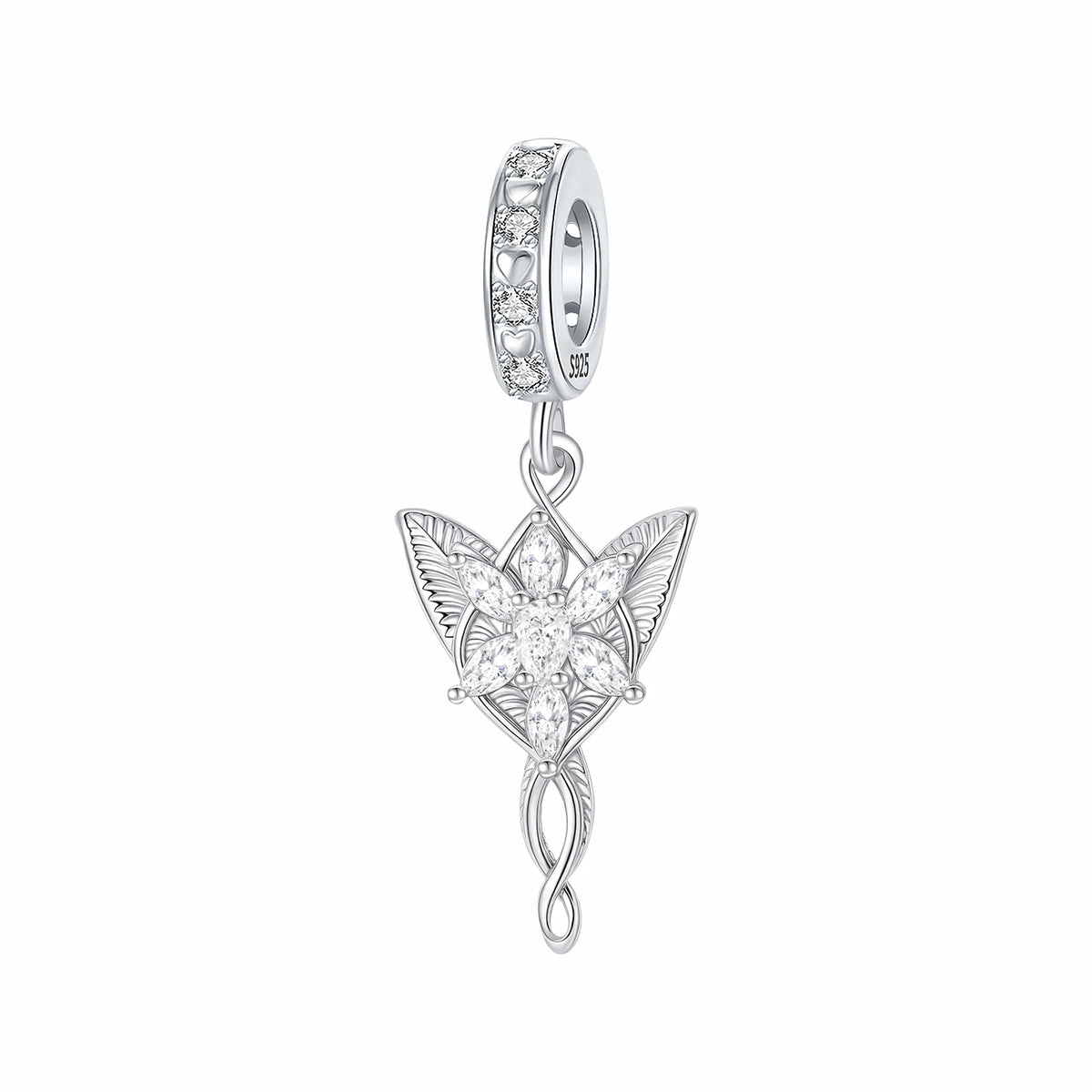 Berloque  de Prata Estrela Vespertina de Arwen O Senhor dos Anéis