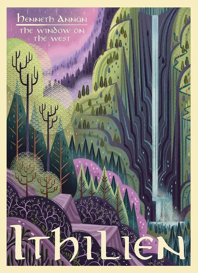 Midgård Rejse Plakat Canvas Print