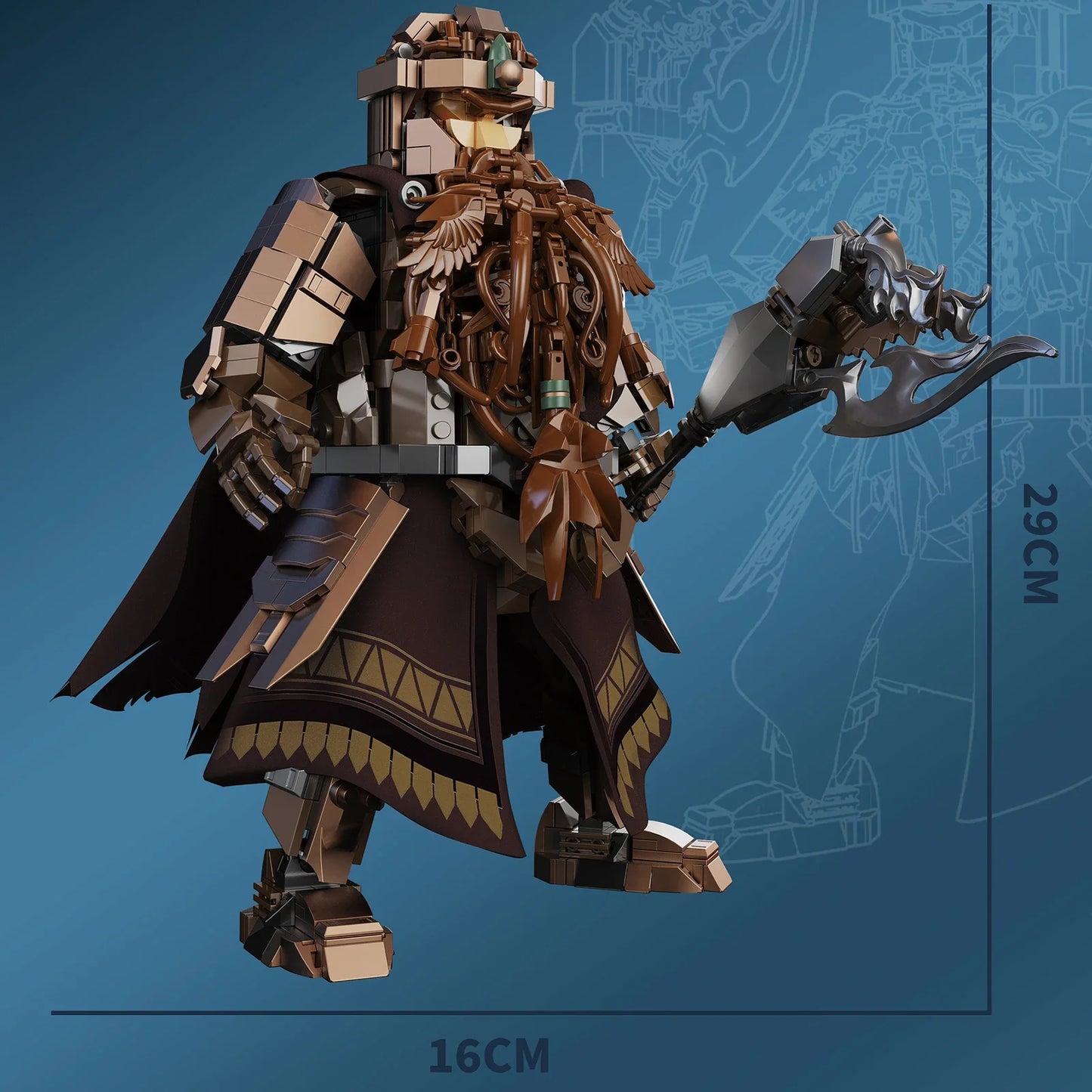 Gimli Building Blocks Lord of the Rings Set - The One Store
