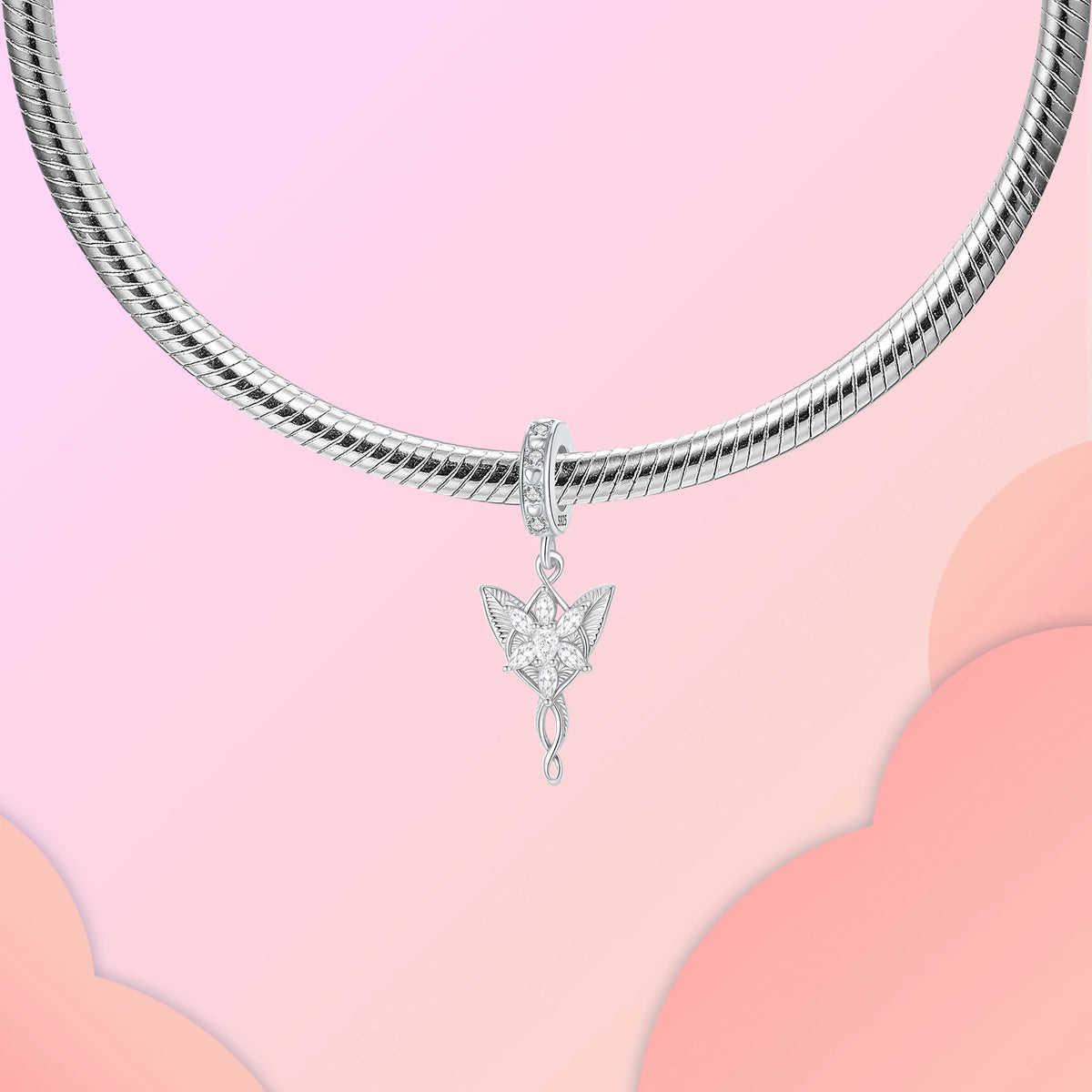 Berloque  de Prata Estrela Vespertina de Arwen O Senhor dos Anéis