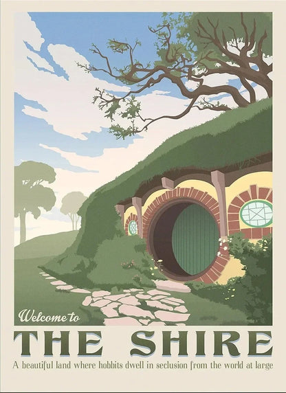 Midgård Rejse Plakat Canvas Print