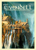 Rivendell Waterfalls Poster