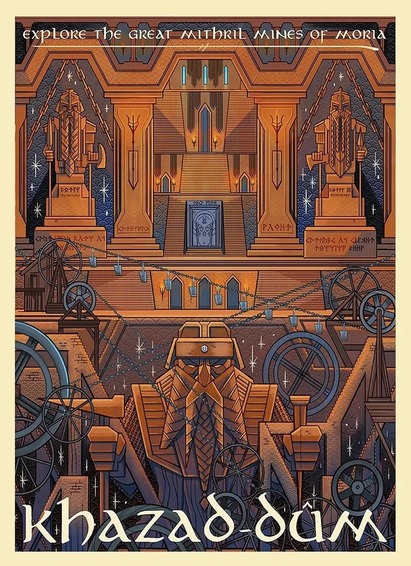 Midgård Rejse Plakat Canvas Print