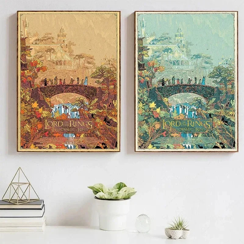 Midgård Rejse Plakat Canvas Print