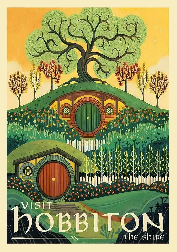 Midgård Rejse Plakat Canvas Print